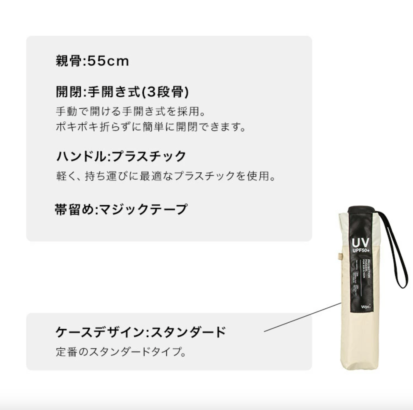 WPC MINIMUM BASIC PARASOL UNISEX