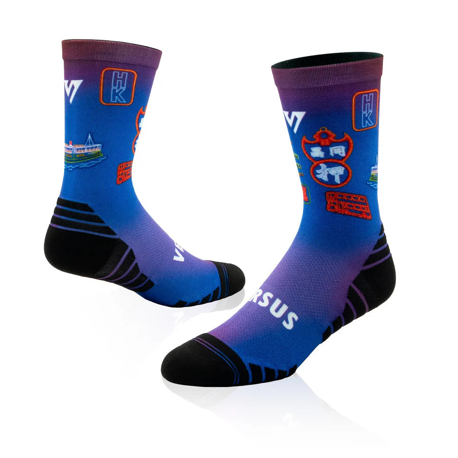 Versus Active Crew Socks - Hong Kong Edition