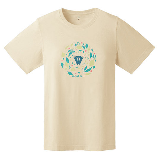 MONTBELL WOMEN'S WICKRON TEE LEAF DANCE