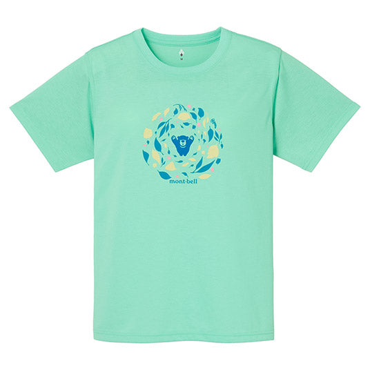 MONTBELL WOMEN'S WICKRON TEE LEAF DANCE