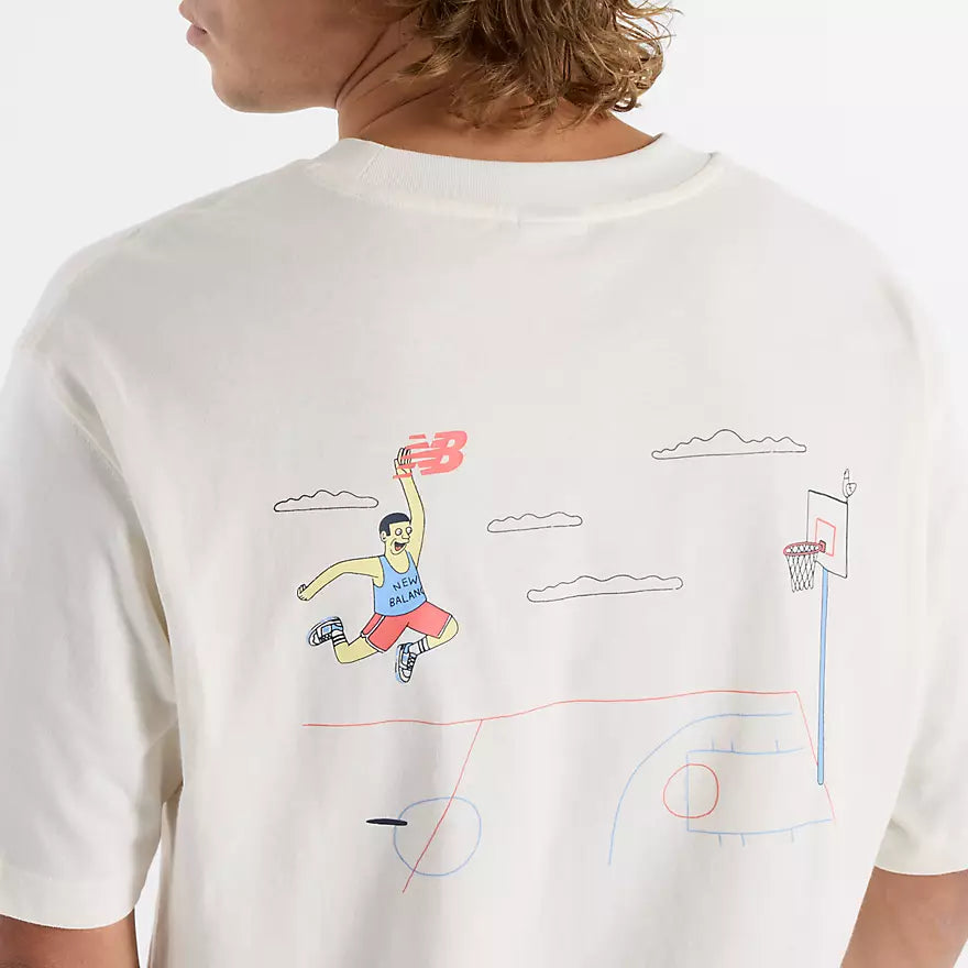 New Balance Men's Athletics Hoops Cartoon T-Shirt