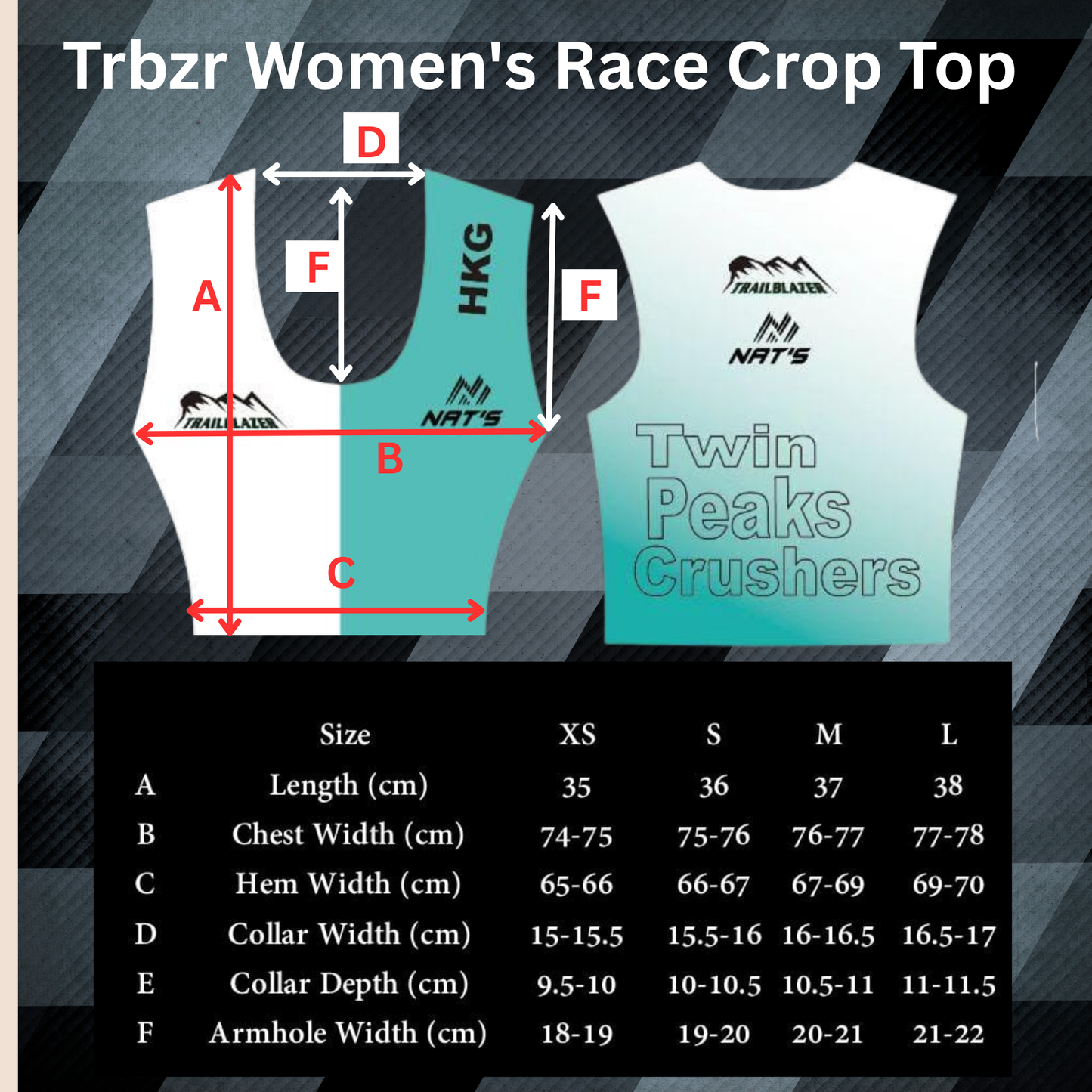 Trbzr Women's Race Crop Top
