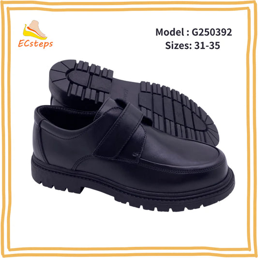 ECsteps Boy's Student Leather Shoes