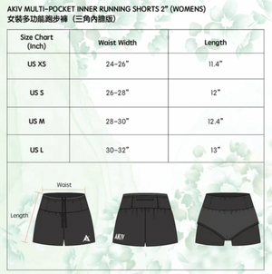 Akiv FLUX RED Multi Pocket Running Shorts (Women) - Inner Running Style