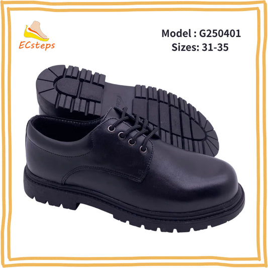 ECsteps Boy's Student Leather Shoes
