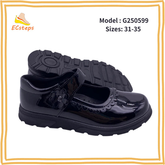 ECsteps Girl's Student Leather Shoes