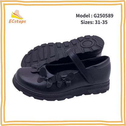 ECsteps Girl's Student Leather Shoes