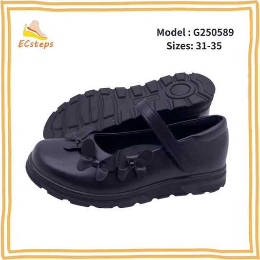 ECsteps Girl's Student Leather Shoes