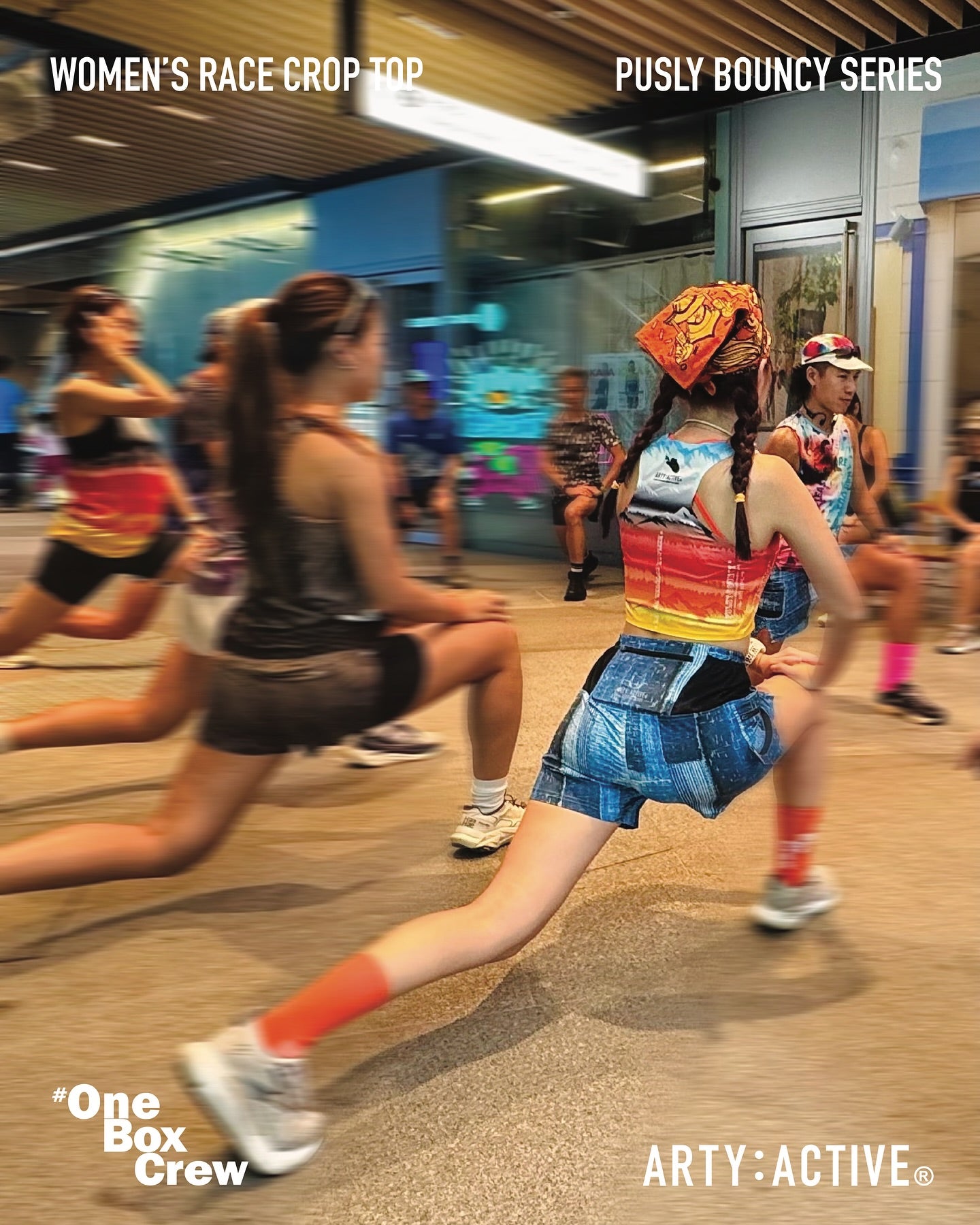 ARTY:ACTIVE Women's Race Crop Top