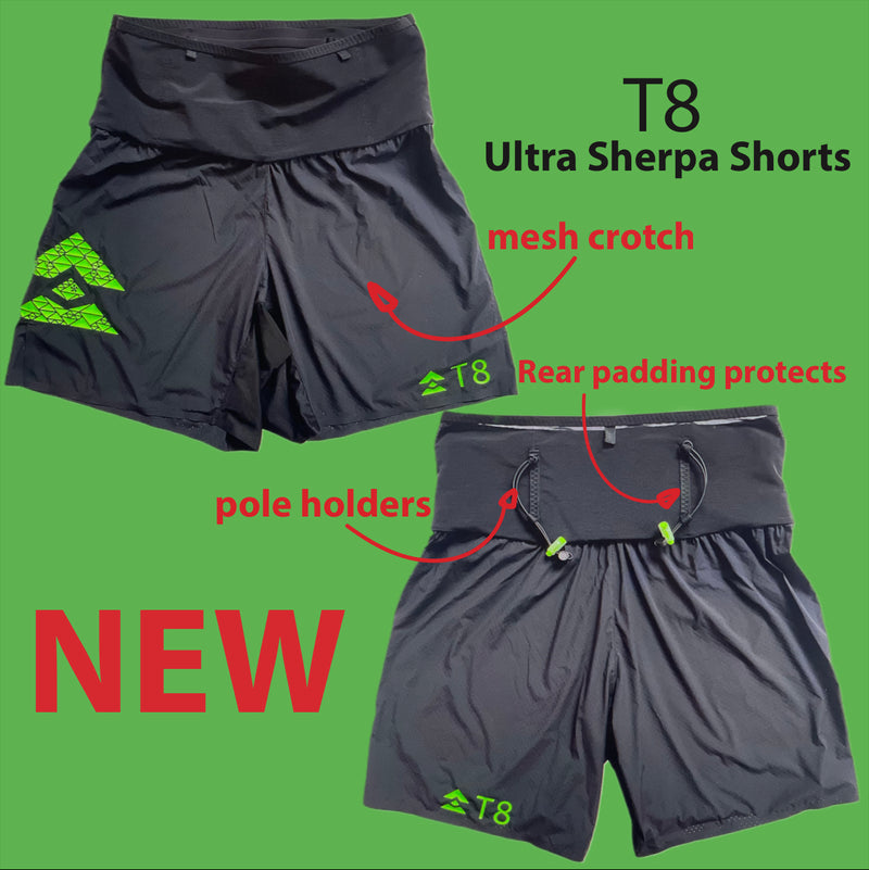 T8 Sherpa Shorts - Men's - Black (w/ Rainbow Logo)
