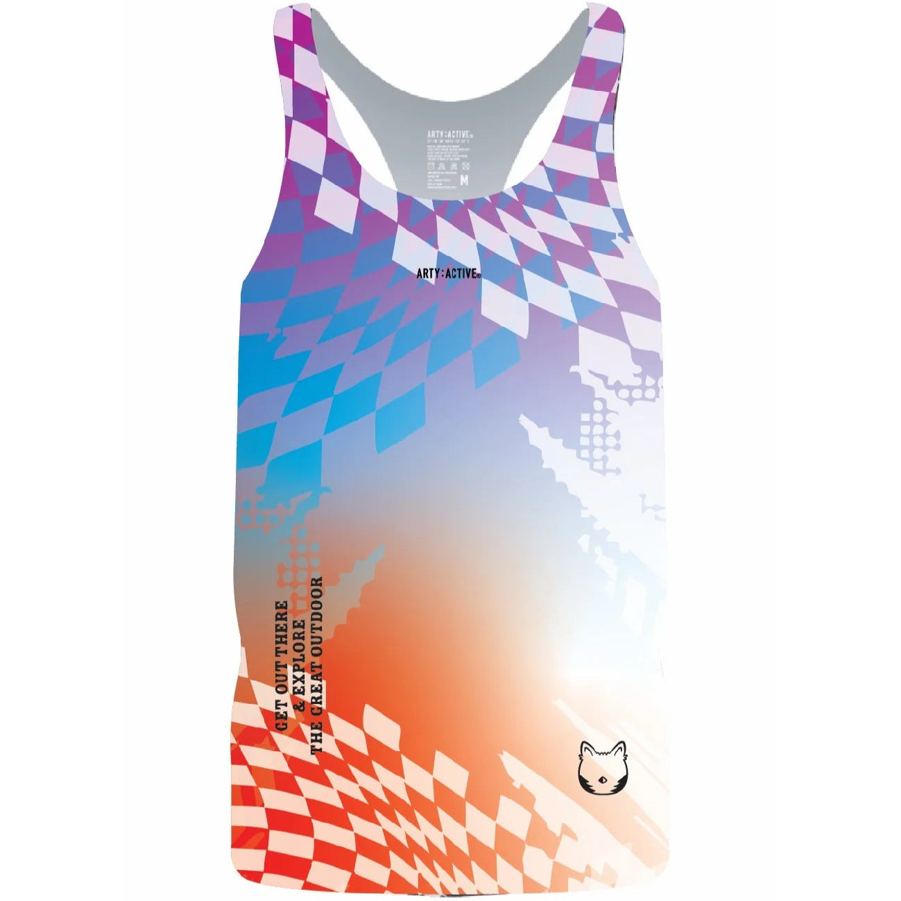 ARTY:ACTIVE Unisex's Racing Cut Tank