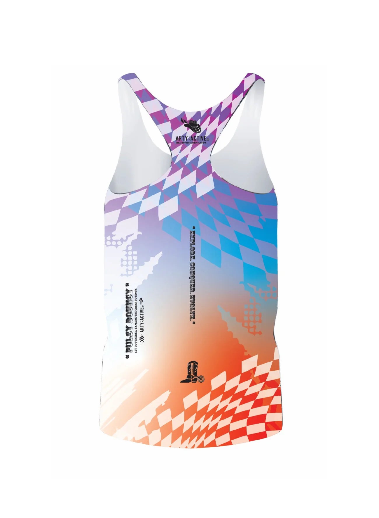 ARTY:ACTIVE Unisex's Racing Cut Tank