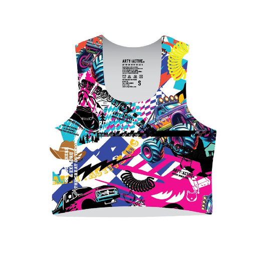 ARTY:ACTIVE Women's Race Crop Top