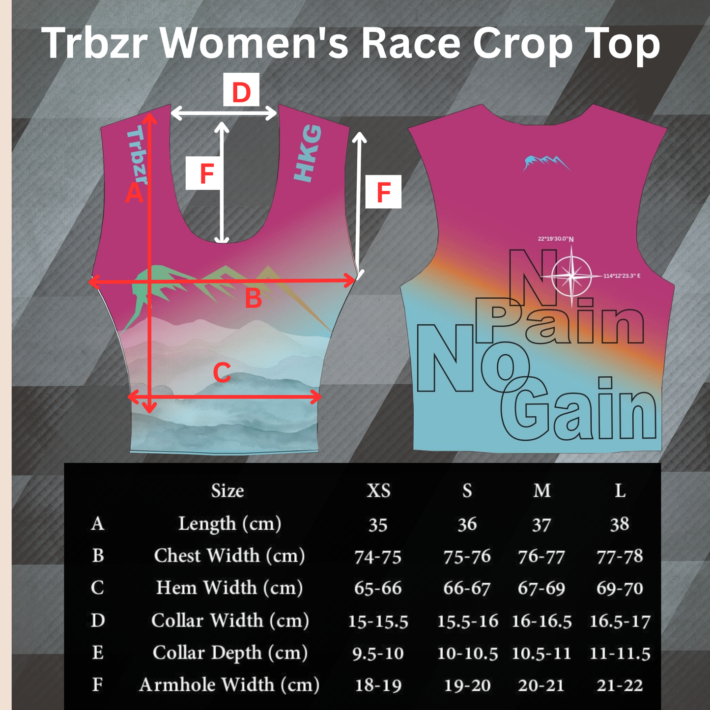 Trbzr Women's Race Crop Top