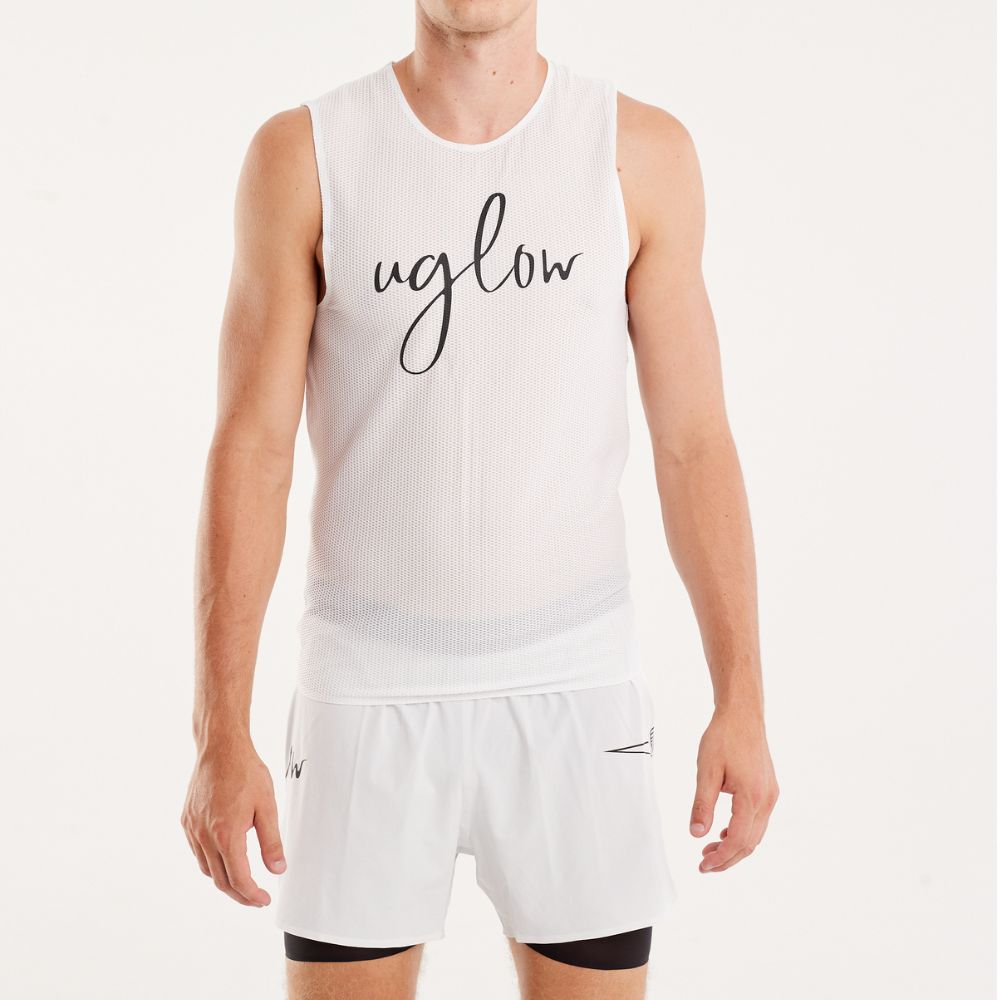 Uglow Men's Wide Top Tank (bubble mesh AERO)