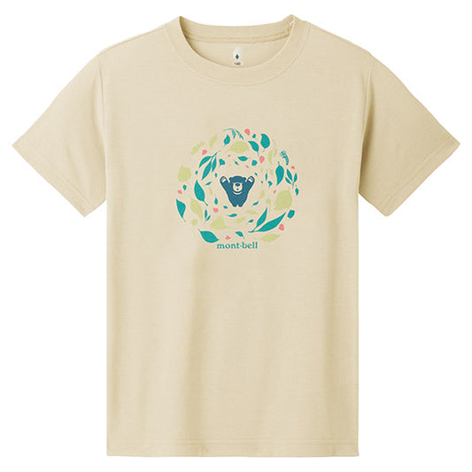 MONTBELL KID'S  WICKRON TEE LEAF DANCE