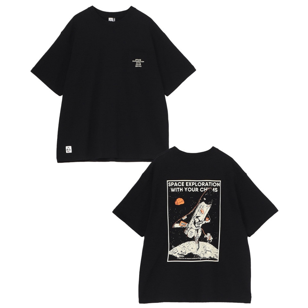 CHUMS Women's Space Booby Spaceship Pocket T-shirt