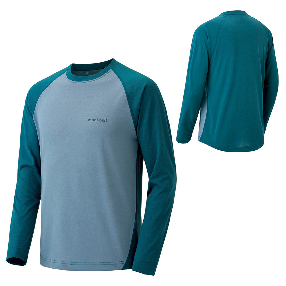 MONTBELL MEN's WICKRON RAGLAN LONG SLEEVE TEE