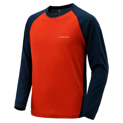 MONTBELL MEN's WICKRON RAGLAN LONG SLEEVE TEE