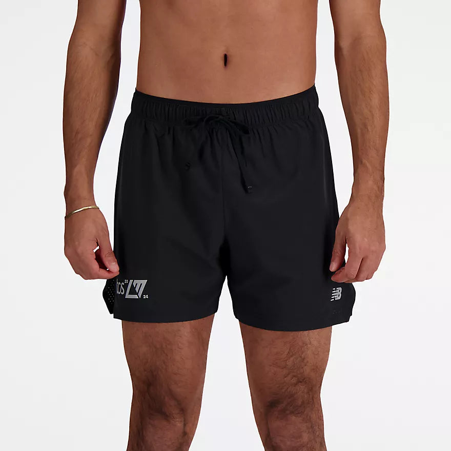 New Balance Men's London Edition Printed RC Seamless Short 5 Inch