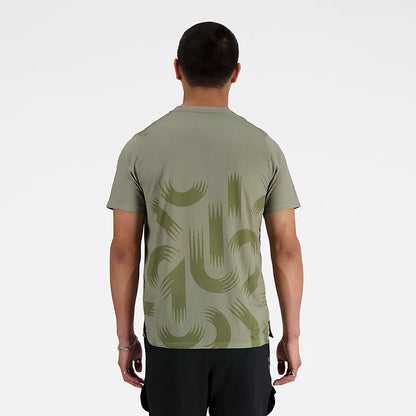 New Balance Men's London Edition Printed NB Athletics Run T-Shirt