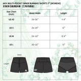 Akiv Women's Multi Pocket Running Shorts  - Inner Running Style(Green Limited Version)