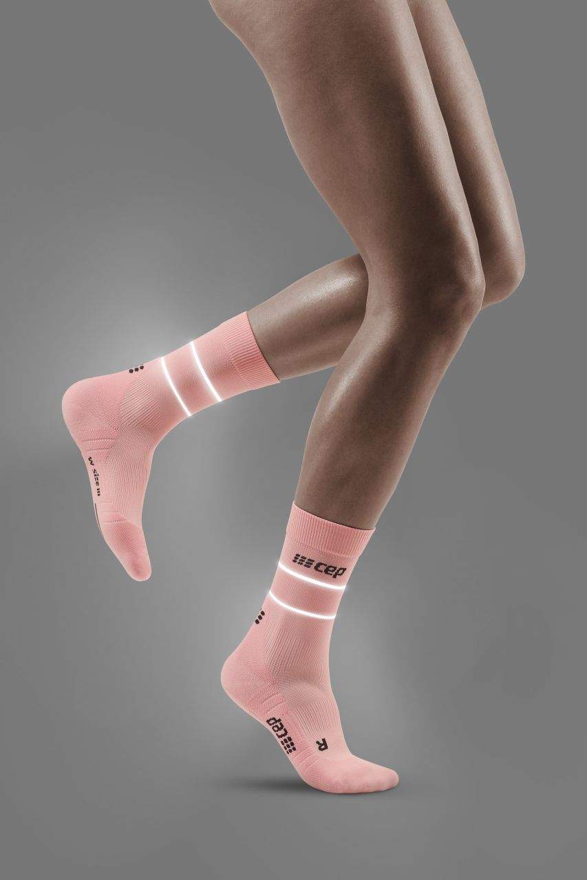 cep Women's reflective mid cut socks