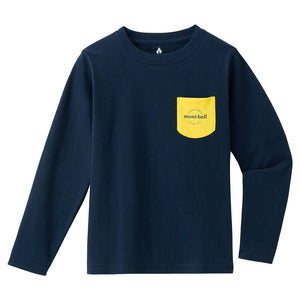 MONTBELL Kid's COTTON Long Sleeves POCKET TEE