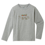 MONTBELL Kid's COTTON Long Sleeves TEE KS FOREST ANIMALS