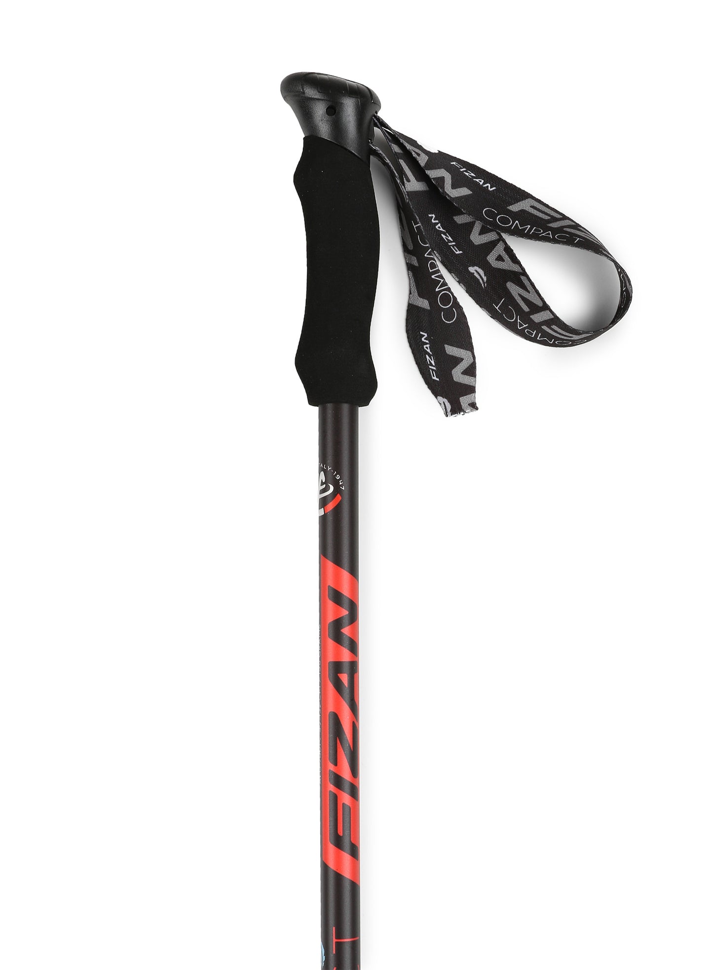 Fizan Compact Red Trekking Poles (Single Pole)